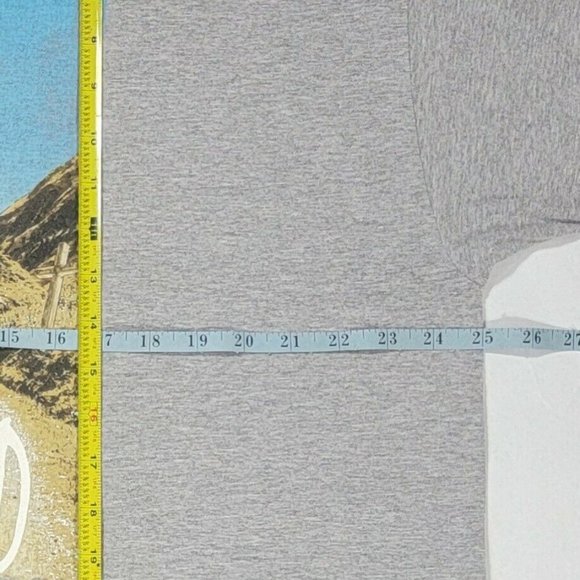 Kerusso T-Shirt Mens XXL Gray Take The Road Less Traveled Bible Verse Tee - Picture 5 of 9